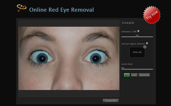 حذف قرمزی چشم آنلاین